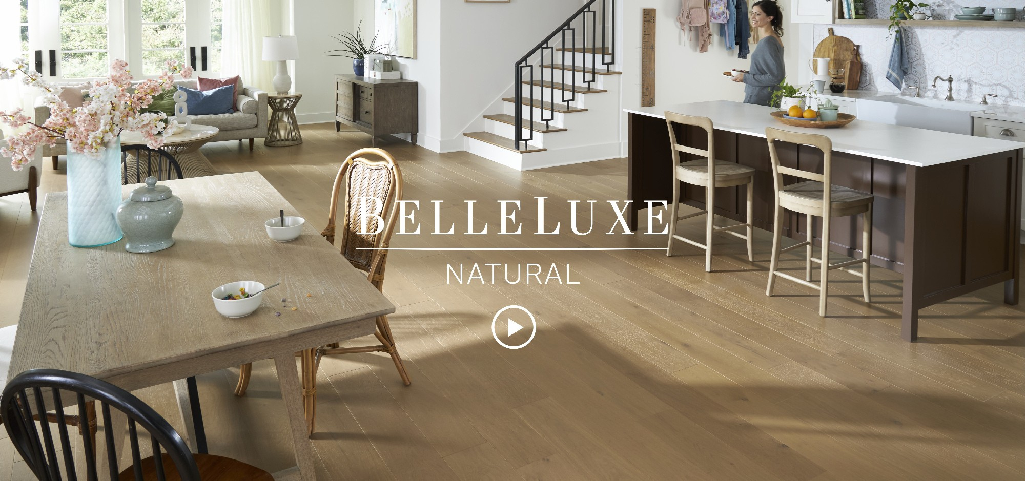Karastan BelleLuxe Natural Flooring in a stylish bathroom