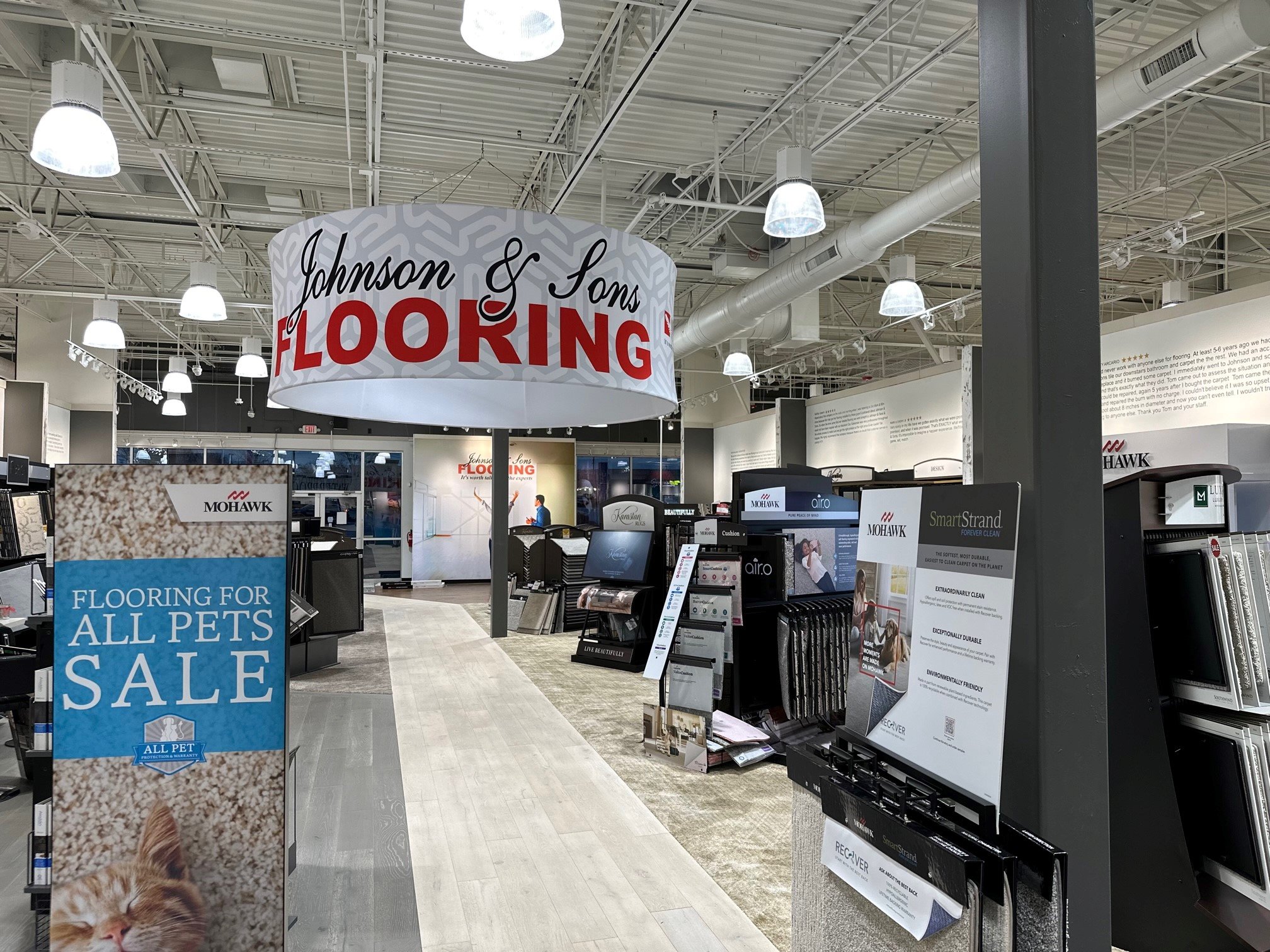 Our flooring showroom by Johnson & Sons Flooring in Knoxville, TN