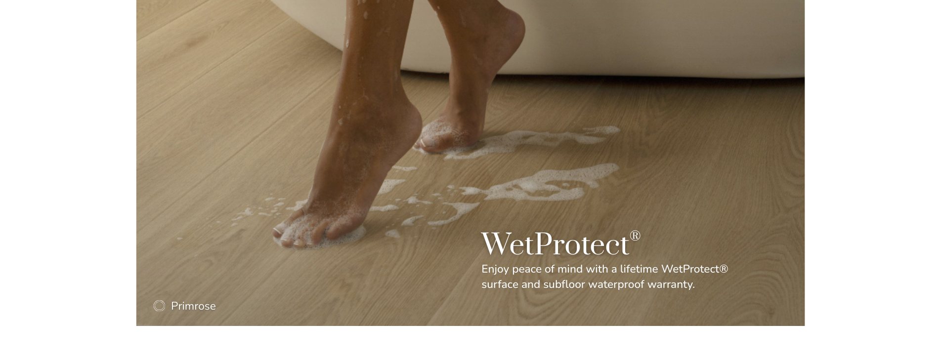 Waterproof Flooring with WetProtect Technology by Karastan in a luxury bathroom
