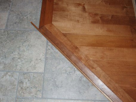 Tile Floors Transitioning to Hardwood Floors